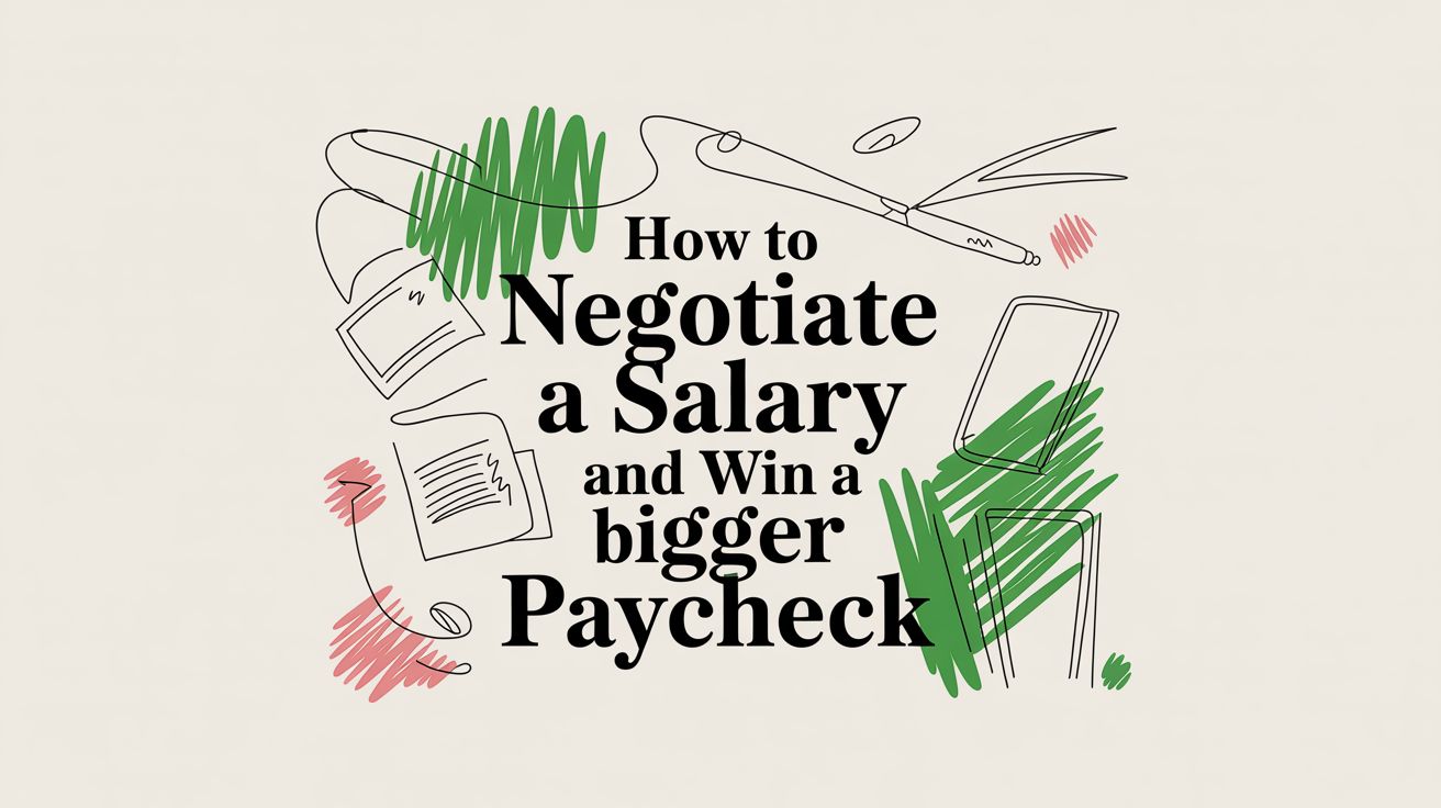 Negotiate A Salary Work Illustration