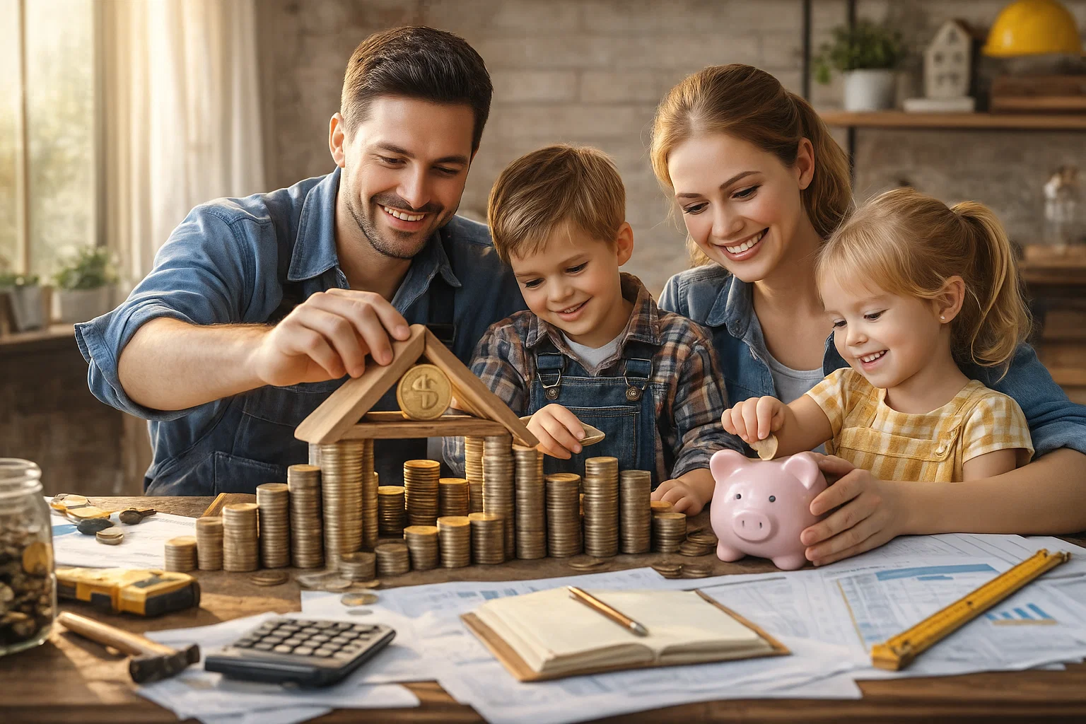 A working class family building a financial foundation