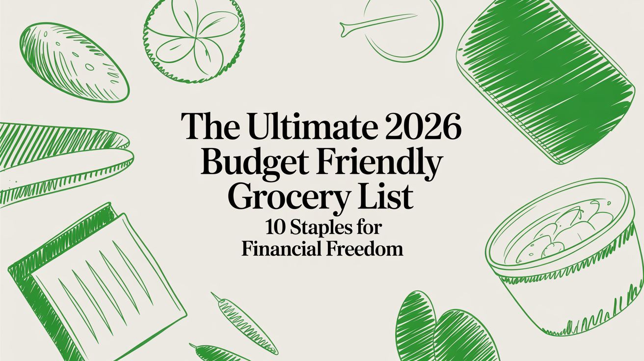 Budget Friendly Grocery List Food Staples