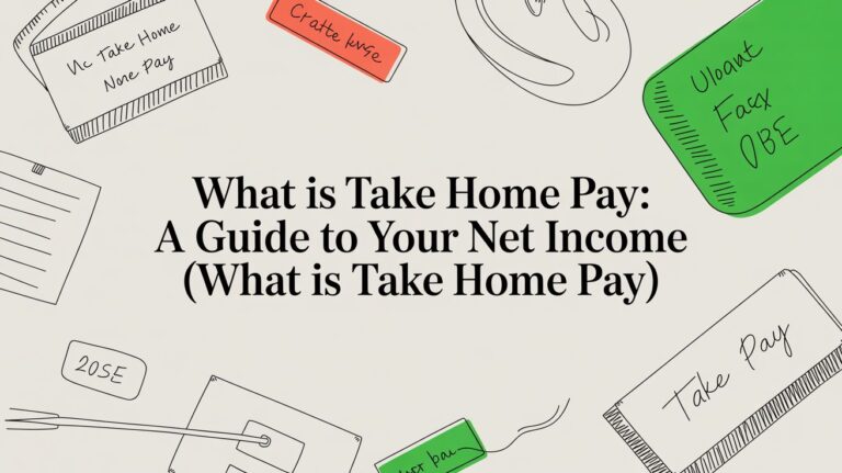 What Is Take Home Pay Financial Illustration