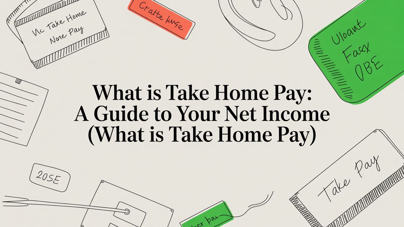 What Is Take Home Pay Financial Illustration
